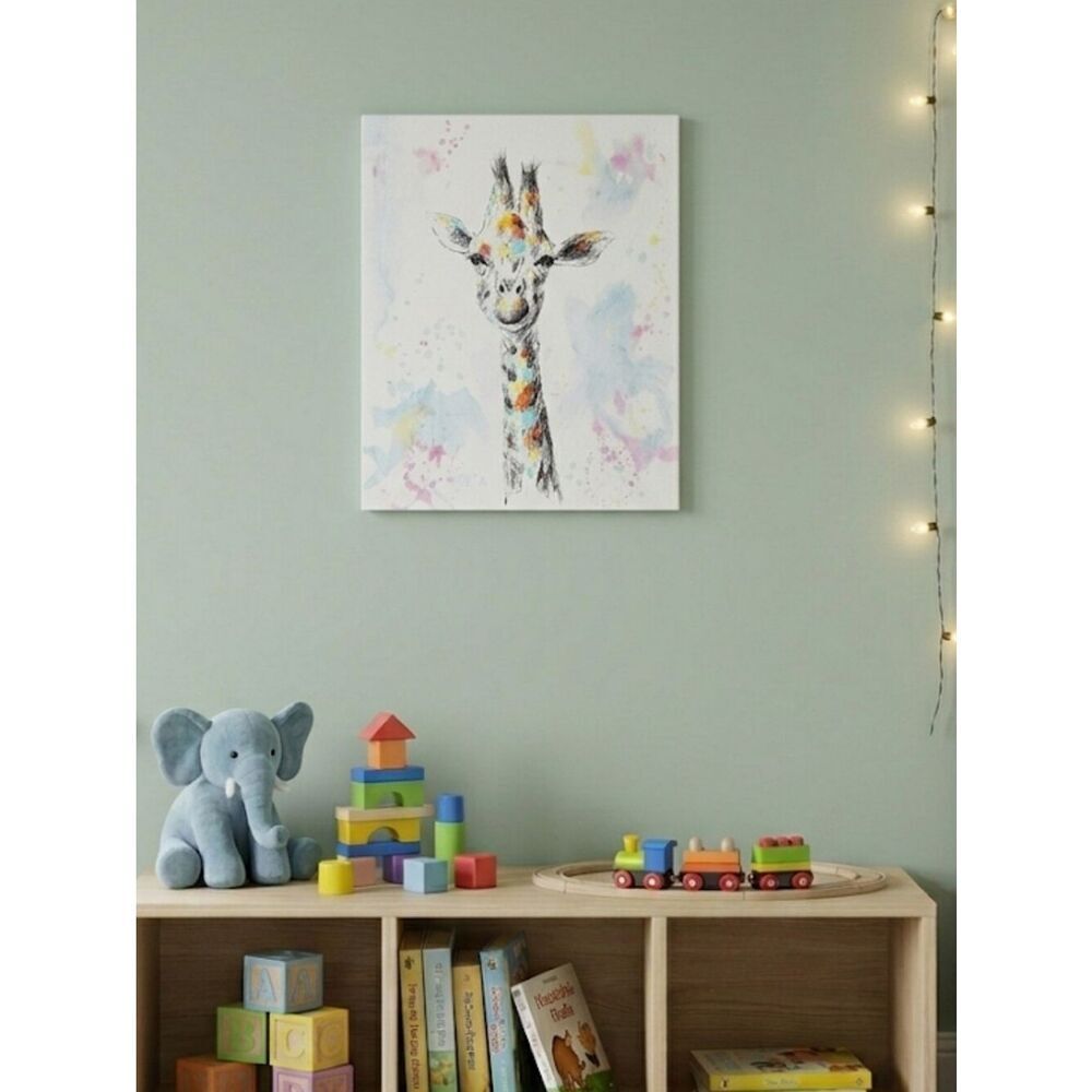Giraffe artwork Canvas 16 X 20